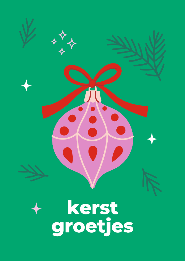 Kerstkaarten - Kerstkaart 'Kerst groetjes' Ronald McDonald Kinderfonds