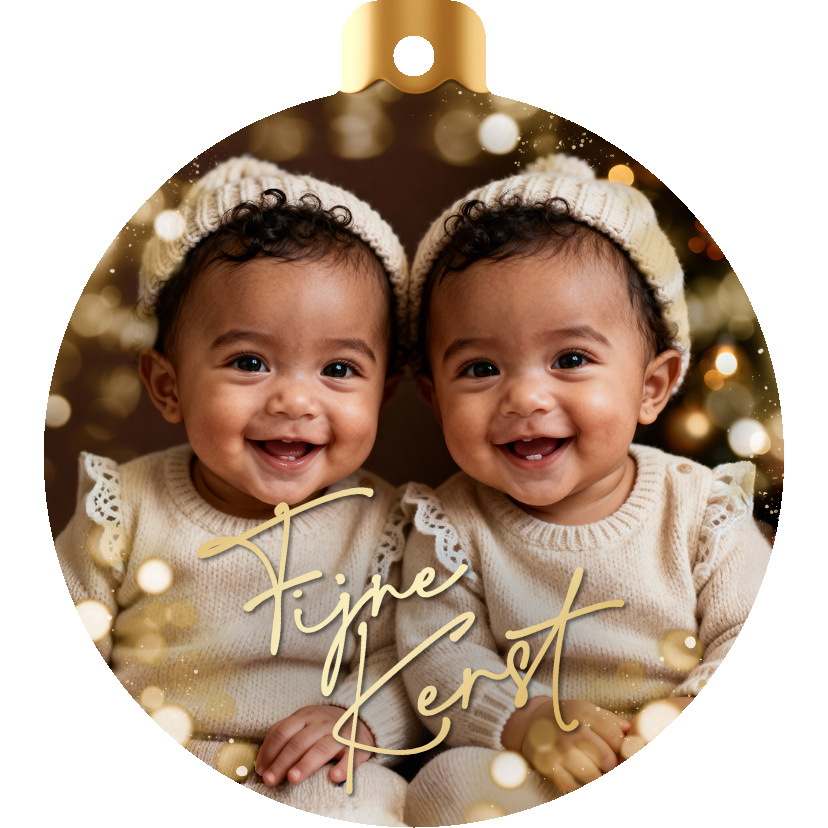 Kerstkaart kerstbal foto fijne kerst lichteffecten goud - Kerstkaarten Kerstkaarten - Kerstkaart kerstbal foto fijne kerst lichteffecten goud