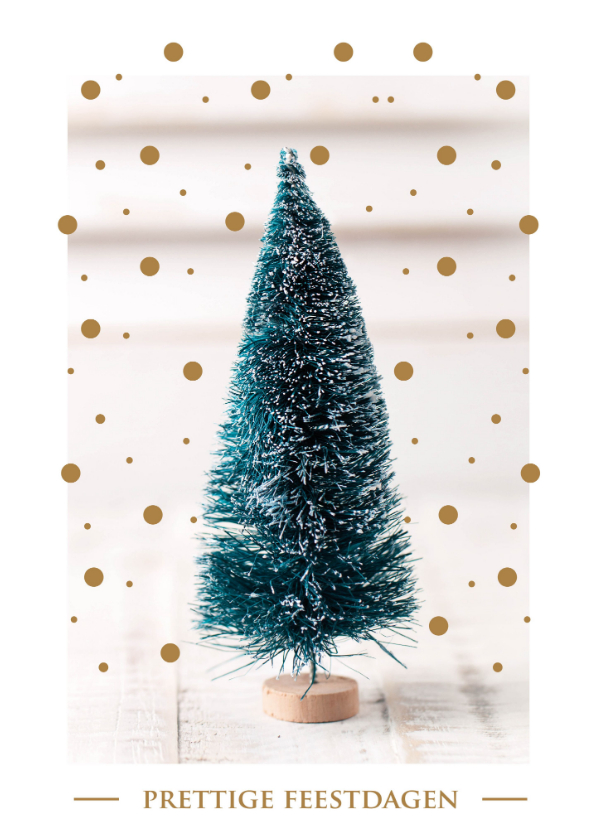 Kerstkaart - Luxe - Goudlook - Prettige feestdagen - Kerstkaarten Kerstkaarten - Kerstkaart - Luxe - Goudlook - Prettige feestdagen