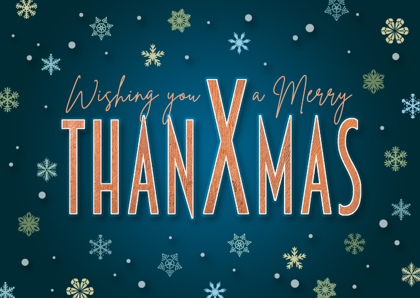 Kerstkaart merry thanks mas happy new year - Kerstkaarten Kerstkaarten - Kerstkaart merry thanks mas happy new year
