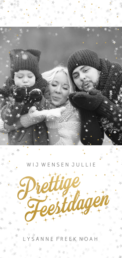 Kerstkaart met een mooie foto en kerst- en nieuwjaarswens - Kerstkaarten Kerstkaarten - Kerstkaart met een mooie foto en kerst- en nieuwjaarswens