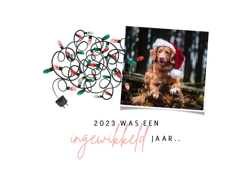Kerstkaart met foto - ingewikkeld jaar - Kerstkaarten Kerstkaarten - Kerstkaart met foto - ingewikkeld jaar