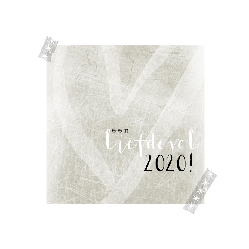 Kerstkaart met hart. Een liefdevol 2020. - Kerstkaarten Kerstkaarten - Kerstkaart met hart. Een liefdevol 2020.