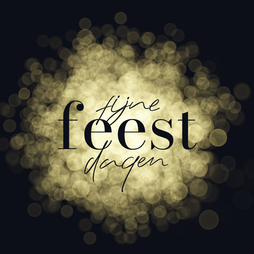 Kerstkaart met sprankelende, sfeervolle bokeh lichtjes - Kerstkaarten Kerstkaarten - Kerstkaart met sprankelende, sfeervolle bokeh lichtjes