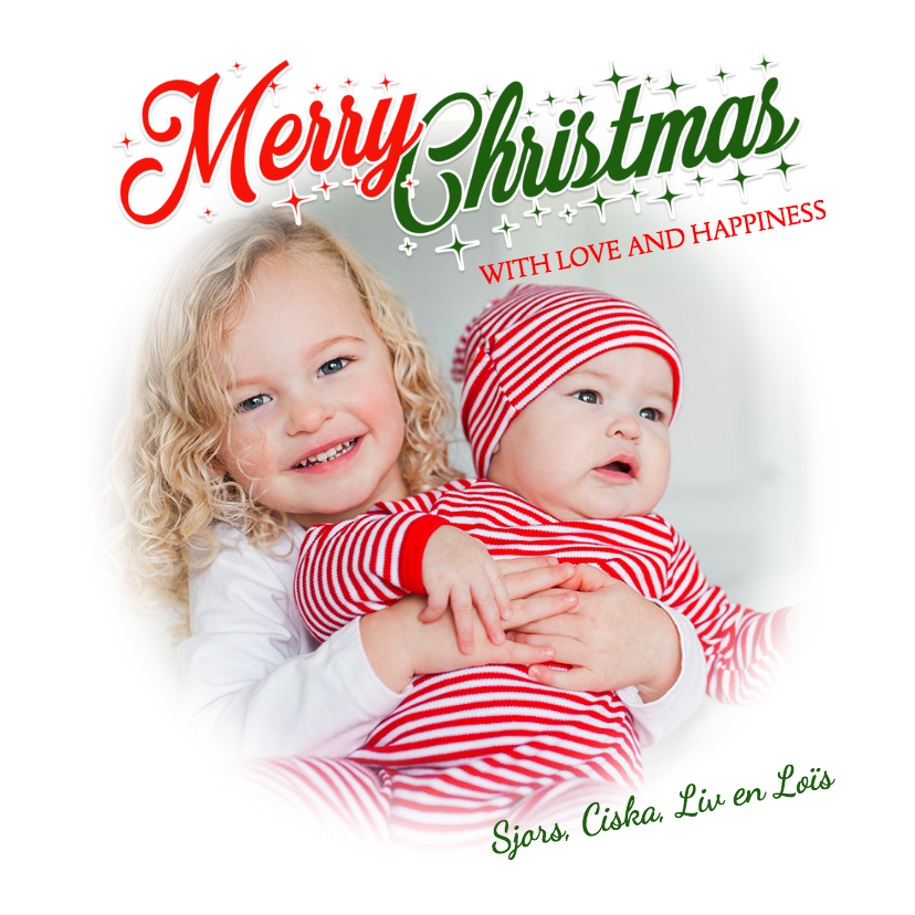 Kerstkaart mooi en schitterend - Kerstkaarten Kerstkaarten - Kerstkaart mooi en schitterend
