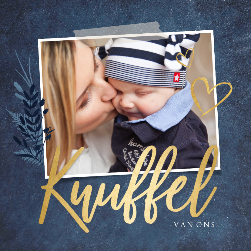 Kerstkaart om iemand een dikke knuffel te sturen - met foto - Kerstkaarten Kerstkaarten - Kerstkaart om iemand een dikke knuffel te sturen - met foto