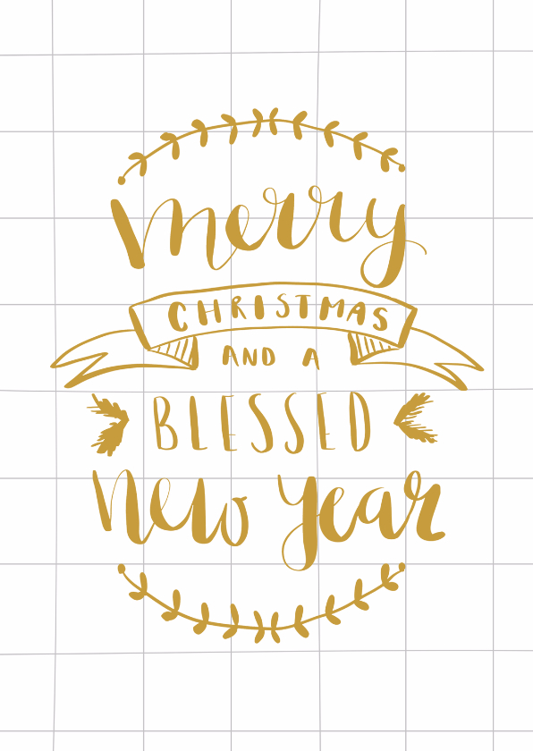 Kerstkaart ruit handlettering - Kerstkaarten Kerstkaarten - Kerstkaart ruit handlettering