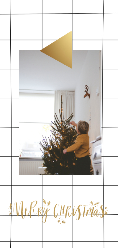 Kerstkaart ruit label - Kerstkaarten Kerstkaarten - Kerstkaart ruit label