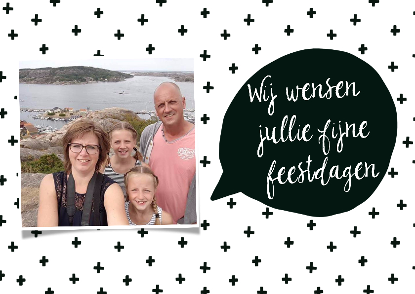Kerstkaart scandinavisch met foto - WW - Kerstkaarten Kerstkaarten - Kerstkaart scandinavisch met foto - WW