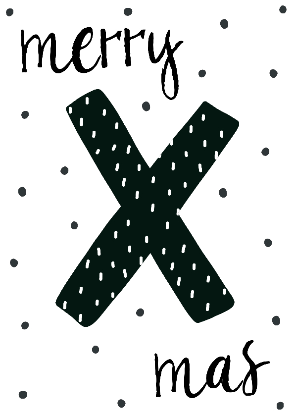 Kerstkaart scandinavisch Xmas - WW - Kerstkaarten Kerstkaarten - Kerstkaart scandinavisch Xmas - WW