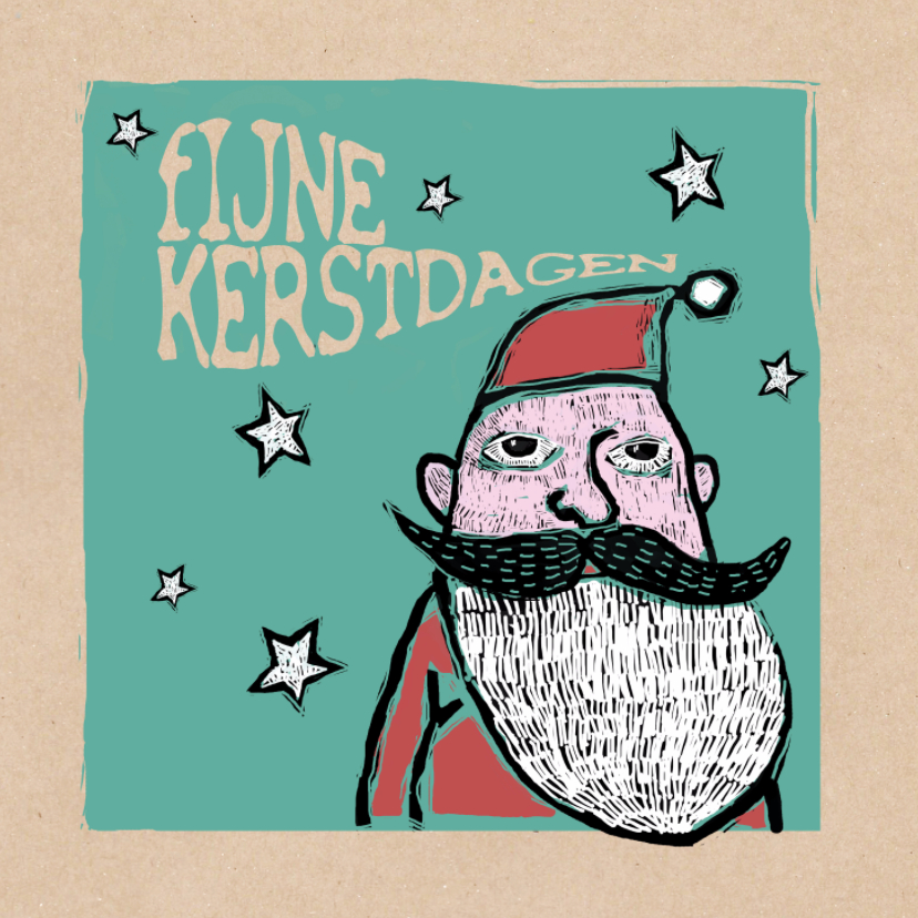 Kerstkaart - soul Santa - Kerstkaarten Kerstkaarten - Kerstkaart - soul Santa