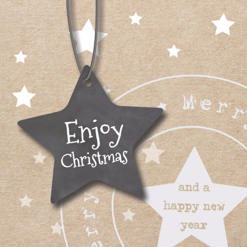 Kerstkaart - stempel kraft - Kerstkaarten Kerstkaarten - Kerstkaart - stempel kraft