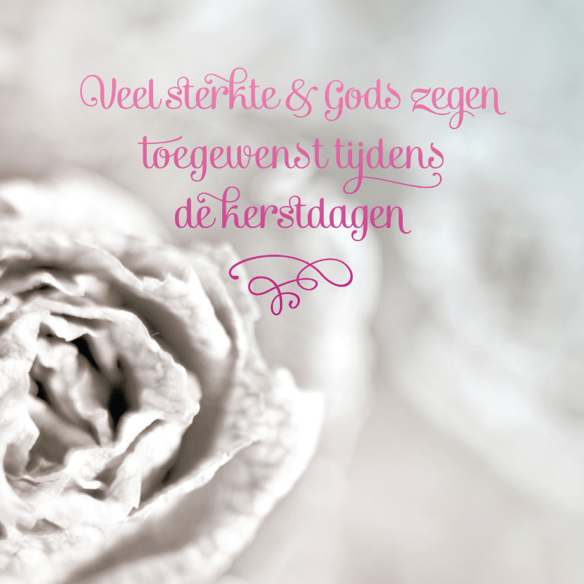 Kerstkaart Sterkte & Gods zegen - Kerstkaarten Kerstkaarten - Kerstkaart Sterkte & Gods zegen