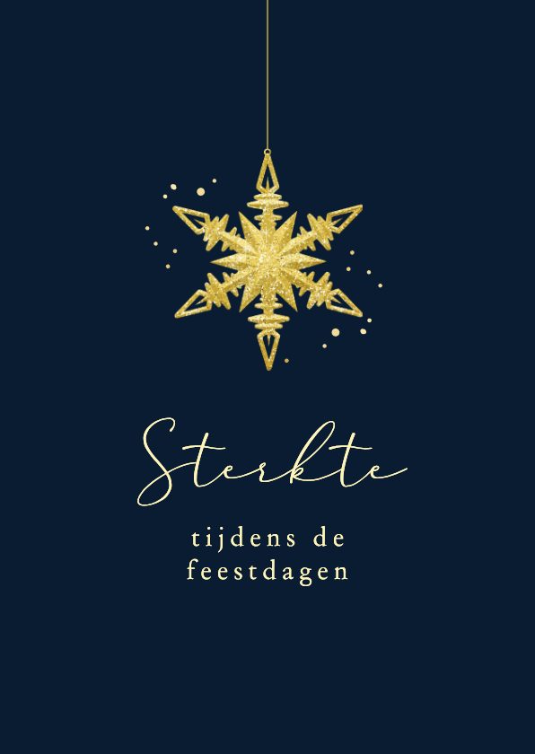 Kerstkaart sterkte tijdens de feestdagen kerstster - Kerstkaarten Kerstkaarten - Kerstkaart sterkte tijdens de feestdagen kerstster