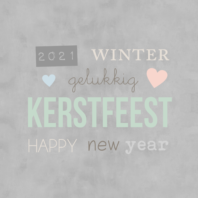 Kerstkaart tekst kalk - BC - Kerstkaarten Kerstkaarten - Kerstkaart tekst kalk - BC