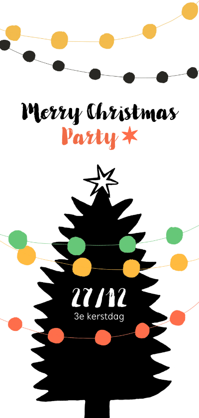 Kerstkaart uitnodiging voor feestje - Kerstkaarten Kerstkaarten - Kerstkaart uitnodiging voor feestje