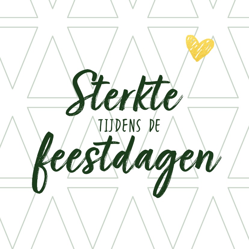 Kerstkaart - veel sterkte tijdens de feestdagen - Kerstkaarten Kerstkaarten - Kerstkaart - veel sterkte tijdens de feestdagen