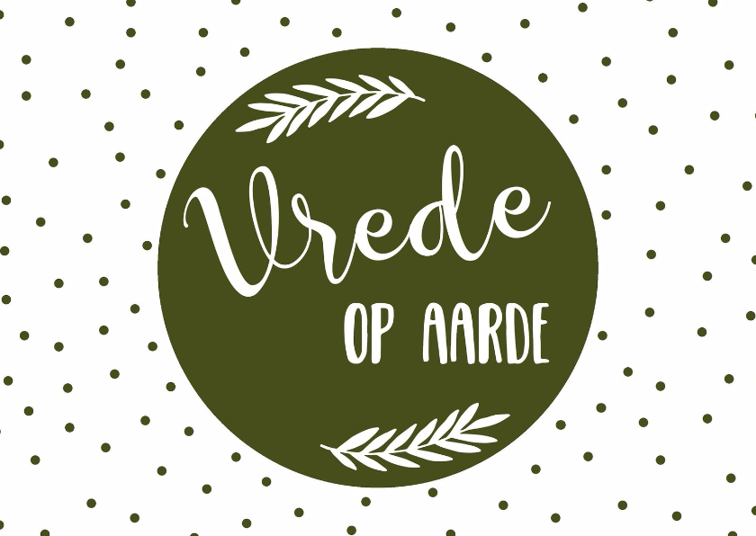 Kerstkaart Vrede - WW - Kerstkaarten Kerstkaarten - Kerstkaart Vrede - WW