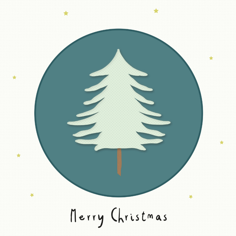 Kerstkaart Vrolijk feest! - Kerstkaarten Kerstkaarten - Kerstkaart Vrolijk feest!