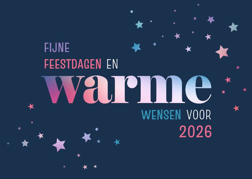 Kerstkaarten - Kerstkaart Warme wensen
