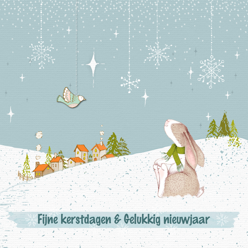 Kerstkaart winterwonderland - Kerstkaarten Kerstkaarten - Kerstkaart winterwonderland