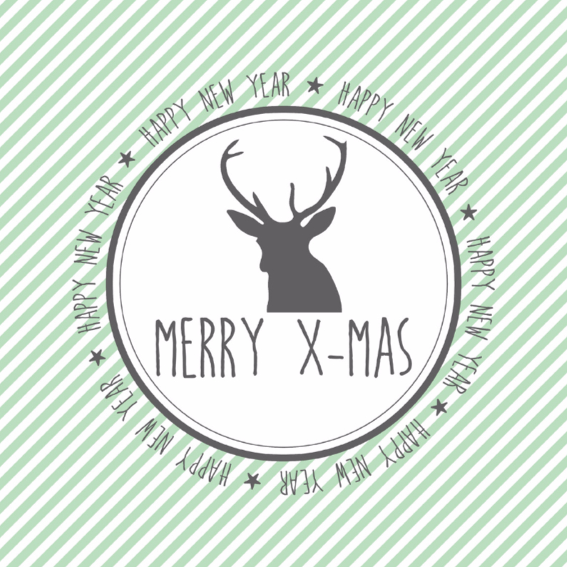 Kerstkaart X-Mas - Kerstkaarten Kerstkaarten - Kerstkaart X-Mas