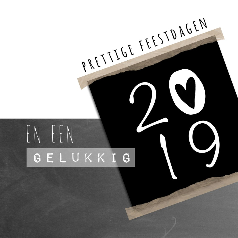Kerstkaart zwartwit 2019-IP - Kerstkaarten Kerstkaarten - Kerstkaart zwartwit 2019-IP