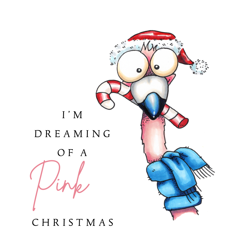 Kerstkaarten Flamingo - Kerstkaarten Kerstkaarten - Kerstkaarten Flamingo