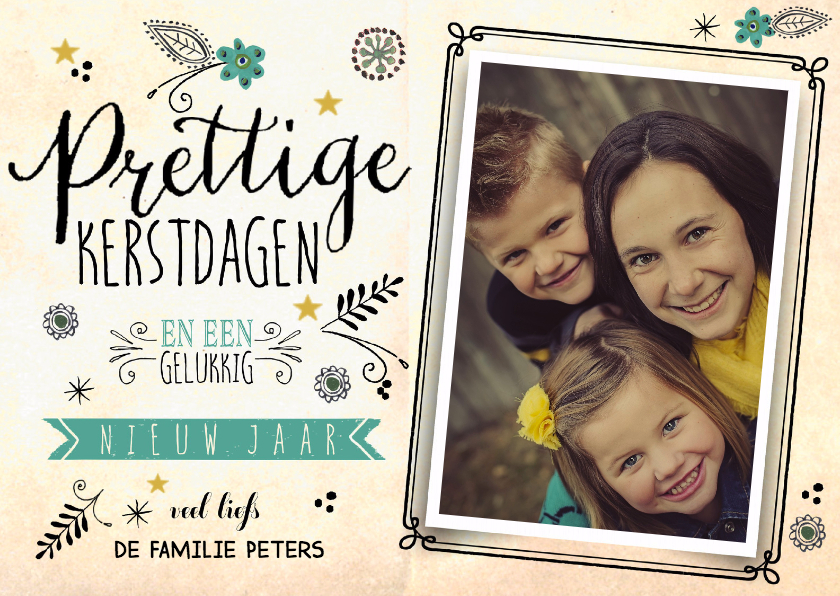 Kerstkaarten Vintage Papier - Kerstkaarten Kerstkaarten - Kerstkaarten Vintage Papier
