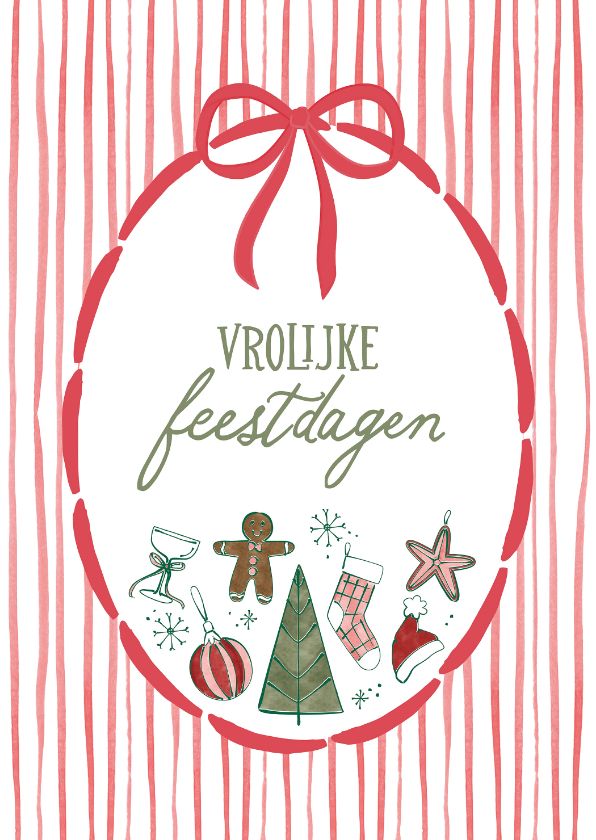 Kerstkkaart vrolijke feestdagen voor jou! - Kerstkaarten Kerstkaarten - Kerstkkaart vrolijke feestdagen voor jou!