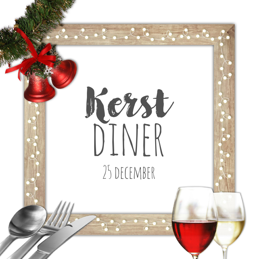 Kerstkaarten - Kerstmenu in lijst-isf