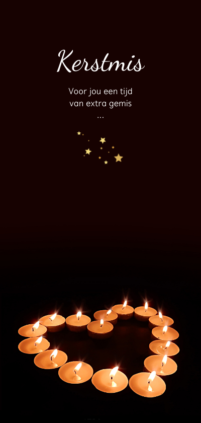 Kerstmis hart met licht - Kerstkaarten Kerstkaarten - Kerstmis hart met licht