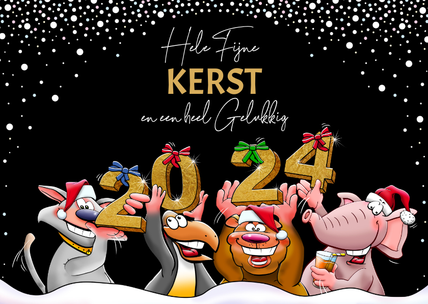 Teksten Kerstkaarten Humor 2024 Pearl Beverlie