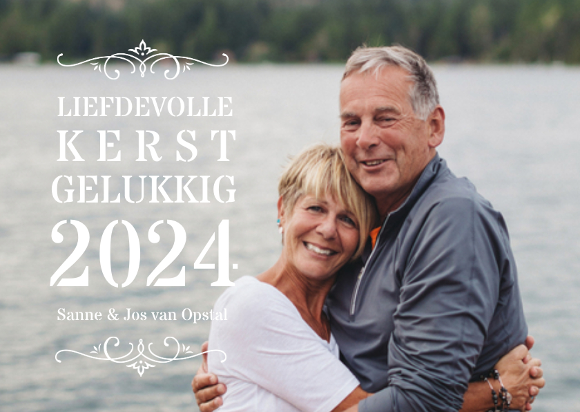 Liefdevolle kerstkaart met grote foto - Kerstkaarten Kerstkaarten - Liefdevolle kerstkaart met grote foto