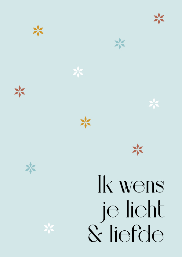 Kerstkaarten - Make-A-Wish x Libelle Ik wens je licht & liefde