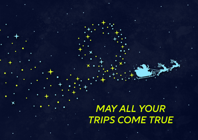 Kerstkaarten - May all your trips come true