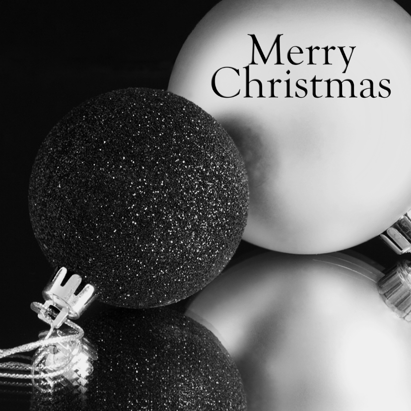 Merry christmas balls - Kerstkaarten Kerstkaarten - Merry christmas balls