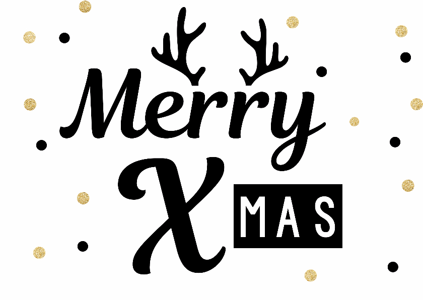 Merry XMas Dots - Kerstkaarten Kerstkaarten - Merry XMas Dots