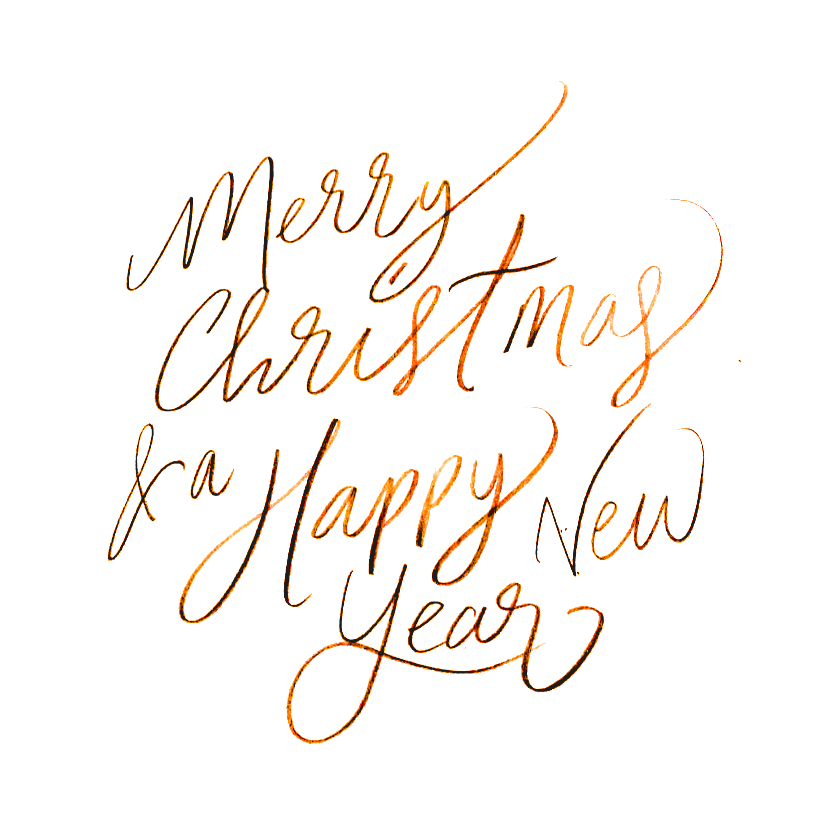 Merry Xmas Handlettering - Kerstkaarten Kerstkaarten - Merry Xmas Handlettering