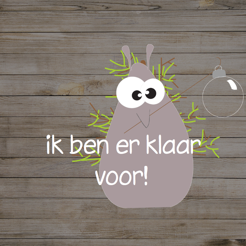 Mo Card lelijke kerstboom kaart - Kerstkaarten Kerstkaarten - Mo Card lelijke kerstboom kaart