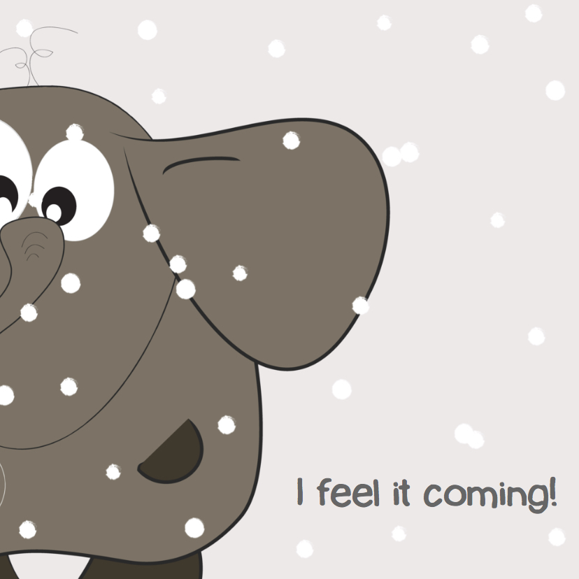 Mo Cards kerstkaart sneeuw - Kerstkaarten Kerstkaarten - Mo Cards kerstkaart sneeuw