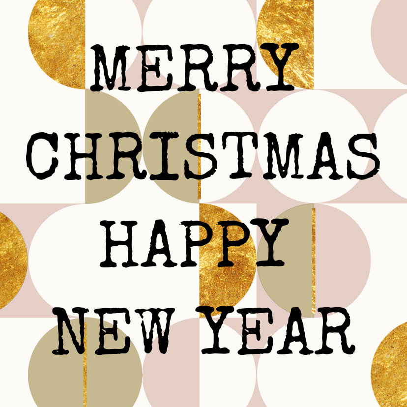 Moderne kerstkaart. Merry Christmas. Happy New Year - Kerstkaarten Kerstkaarten - Moderne kerstkaart. Merry Christmas. Happy New Year