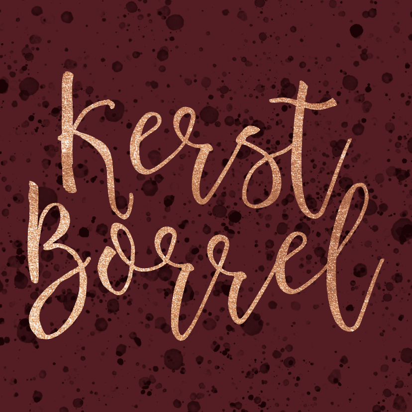 Moderne uitnodiging Kerstborrel - Kerstkaarten Kerstkaarten - Moderne uitnodiging Kerstborrel