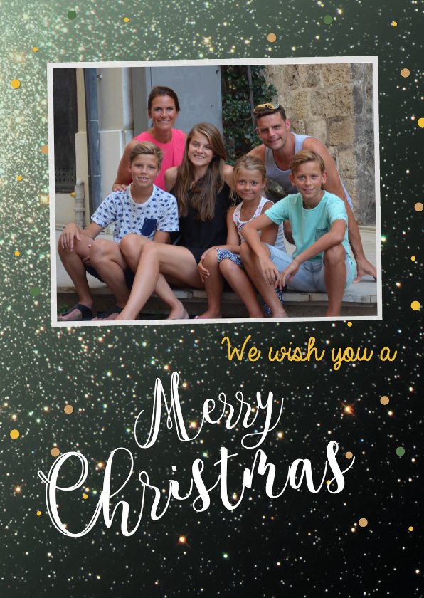 Nieuwjaars We wish you a Merry Christmas & a Happy New Year - Kerstkaarten Kerstkaarten - Nieuwjaars We wish you a Merry Christmas & a Happy New Year