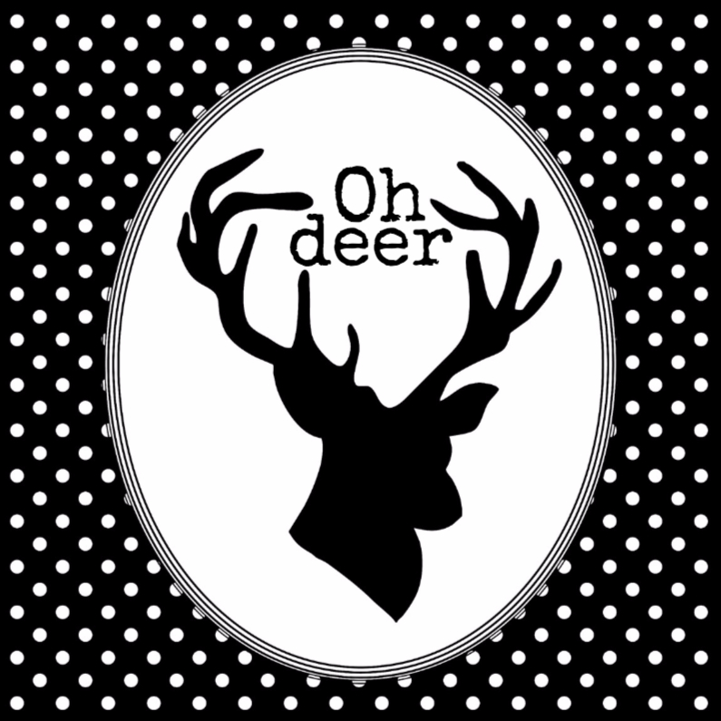 Oh deer, it's christmas - Kerstkaarten Kerstkaarten - Oh deer, it's christmas