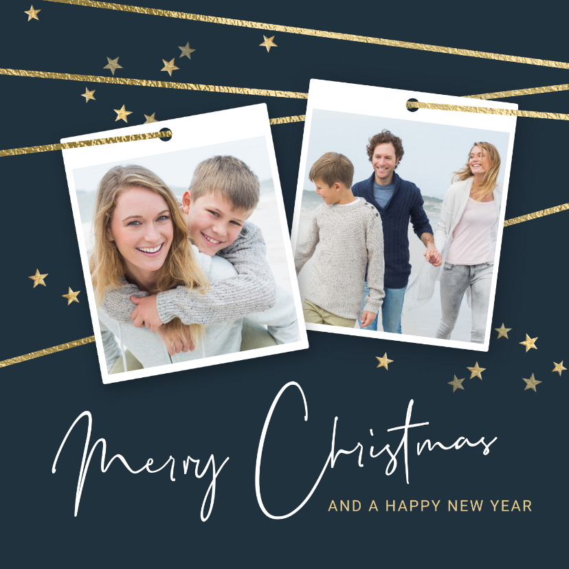 Originele foto kerstkaart labels - Kerstkaarten Kerstkaarten - Originele foto kerstkaart labels