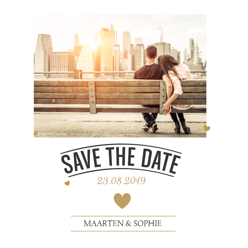 Save the Date Kerstkaart met hartje - Kerstkaarten Kerstkaarten - Save the Date Kerstkaart met hartje