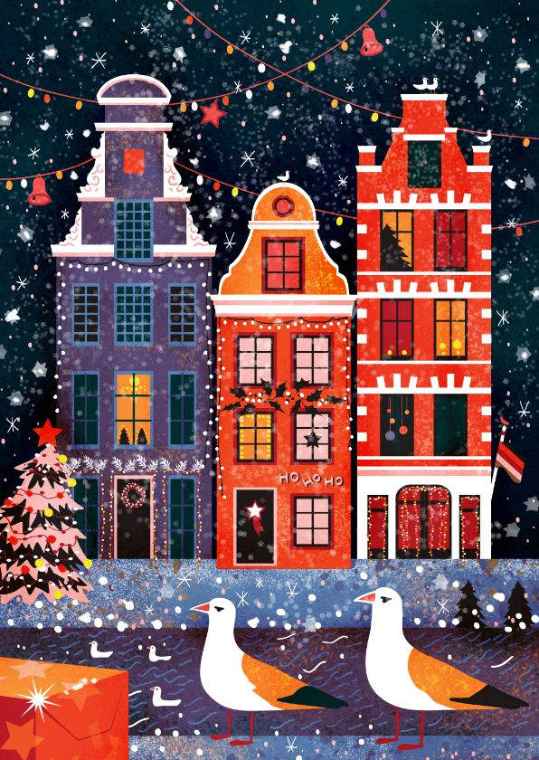 Kerstkaarten - Sfeervol Kerst in Amsterdam kaart
