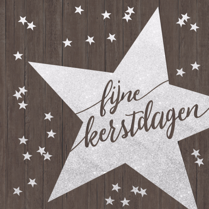 Sparkly Sterren Confetti kerstkaart - Kerstkaarten Kerstkaarten - Sparkly Sterren Confetti kerstkaart
