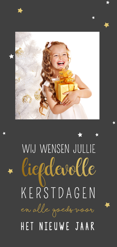 Staande kerstkaart met foto - Kerstkaarten Kerstkaarten - Staande kerstkaart met foto